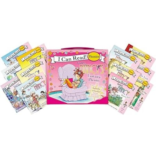 Fancy Nancy's 12-Book Fantastic Phonics Fun!: Includes 12 Mini-Books Featuring Short and Long Vowel Sounds (My First I Can Read, 206)