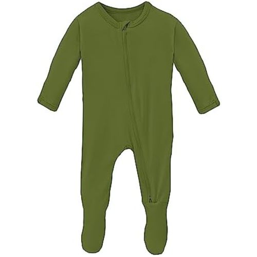 KicKee Footies with Zipper, Super Soft One-Piece Jammies, Sleepwear for Babies and Kids