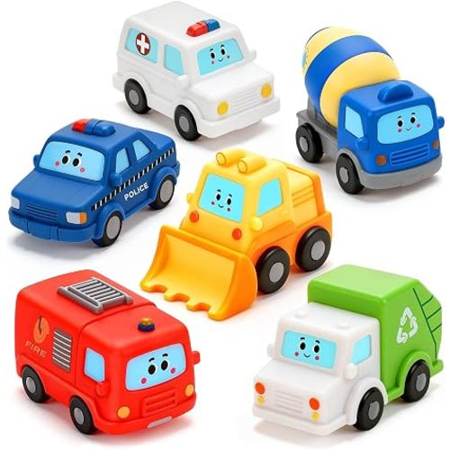 6 Pack Mold Free Baby Bath Toys for Kids Age 1-3, Floating Bathtub Toys