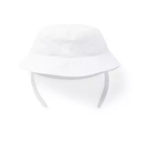 Baby White Baby Bucket Hat by Janie and Jack