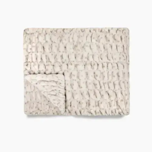 Patterned Gray Blanket | Rainy Day | Lola Blankets