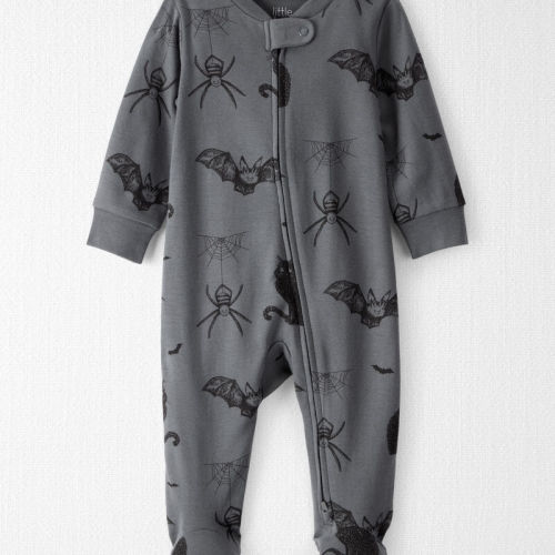 Spooky Creatures Baby Organic Cotton Sleep & Play Pyjamas in Spooky Creatures Print | Carter’s Oshkosh Canada
