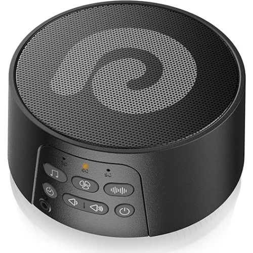 Dreamegg White Noise Machine, Sound Machine for Sleeping Baby, Kids, Adult (D3Pro-Black)