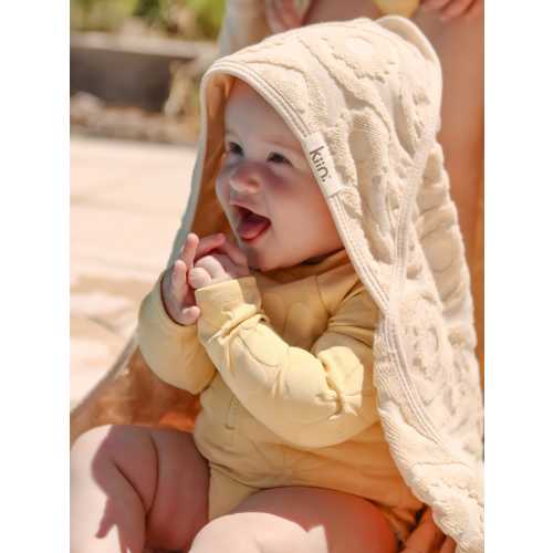 Hooded Beach Towel - Oat – Kiin ®