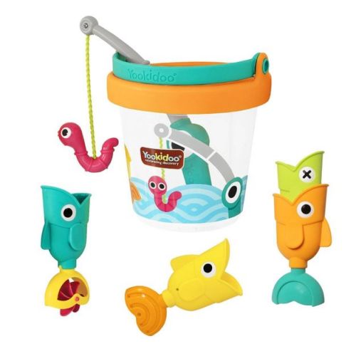Yookidoo Catch N Sprinkle Fishing Set Bucket - 5pc