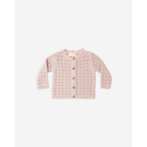 Scalloped Cardigan Blush