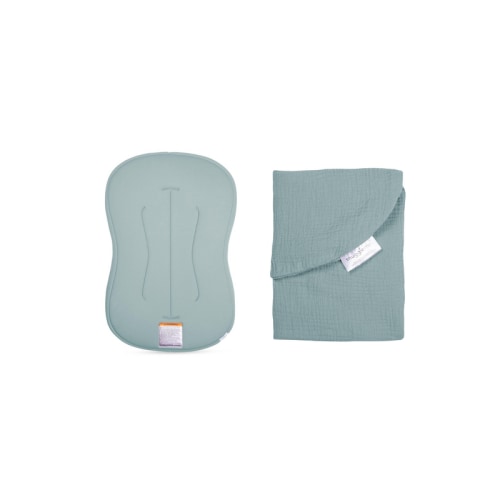 Lounger Curve + Muslin Cover Set | Slate