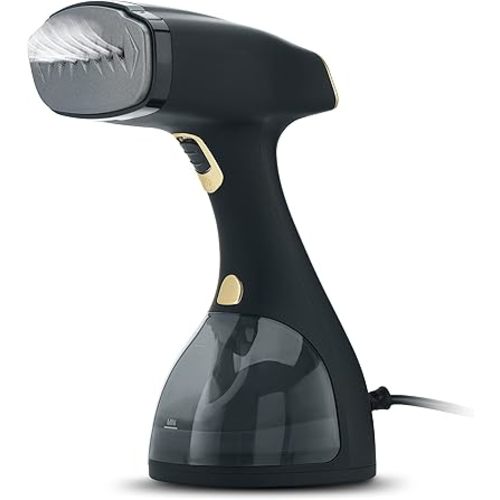 Electrolux Steamer for Clothes, 1500 Watt Portable Handheld Fabric and Garment Steamer with Lint Remover & Fabric Brush, Ultra-Fast Heat Up, 18 Min Continuous Steam for Powerful Wrinkle Remover, Black