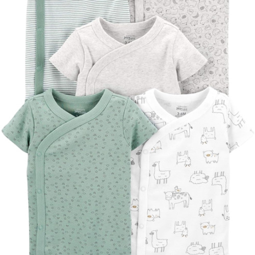 Simple Joys by Carter's unisex-baby 5-pack Side Snap Short-sleeve Bodysuit