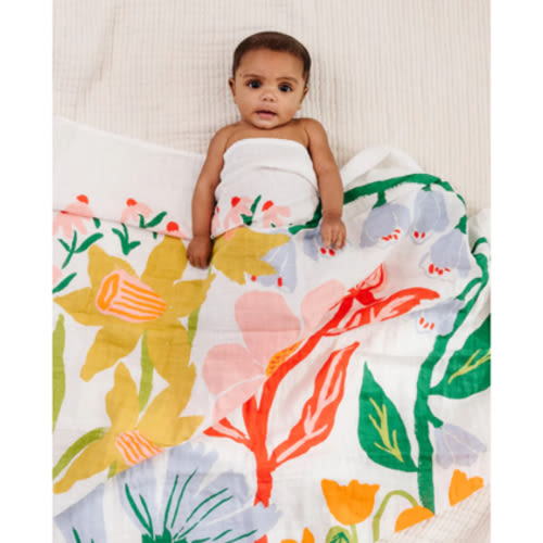 Cottage Garden Swaddle – Clementine Kids