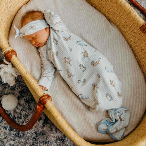 Newborn Knotted Gown - Winnie the Pooh and Friends