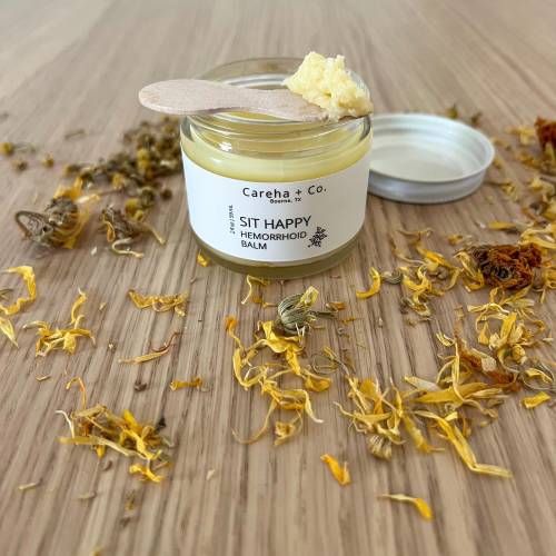 Organic Hemorrhoid Balm – Natural Relief for Pregnancy, Postpartum (2oz)