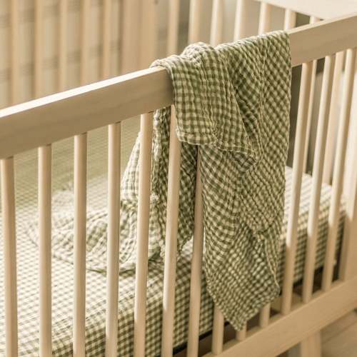 Muslin Cotton Swaddle Blanket in Gingham
