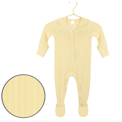 Birdie Ribbed Zipper Footies