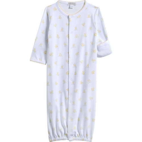 Hatchlings Print Convertible Pima Cotton Gown, Newborn