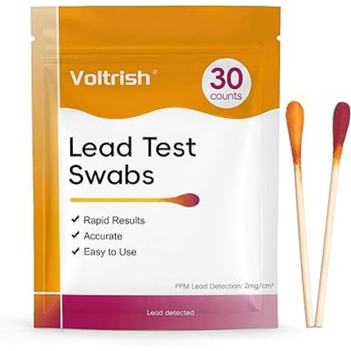 30 PCS Lead Test Kit for Dishes, Premium Water Activated at-Home Lead Testing Swabs, Fast & Accurate Detection for Dishes, Ceramics, Paint,Toys & Jewelry