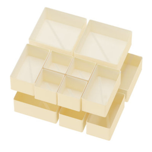 Tooloton 12-Pack Drawer Organizer Bins for Clothes, Nursery and Closet Storage Dividers for Baby Clothes, Underwear, and Socks & Reviews | Wayfair