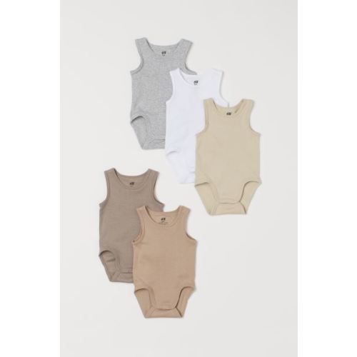 5-pack Sleeveless Bodysuits