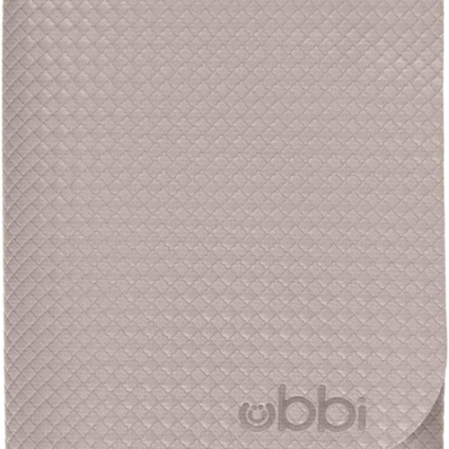 Ubbi On-The-Go Diaper Changing Baby Mat, Soft and Comfortable Diaper Bag Accessory Must Have for Newborns, Easy to Clean, Portable Folding Pad, Baby Traveling Accessories, Taupe