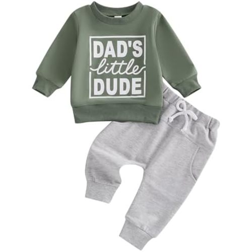 Toddler Baby Boy Fall Winter Clothes Outfits Mamas Boy Sweatshirt Pants Set Infant Clothes 6 12 18 24 Months 2T