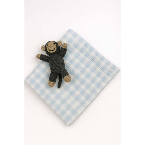 Gingham Check Baby Blanket