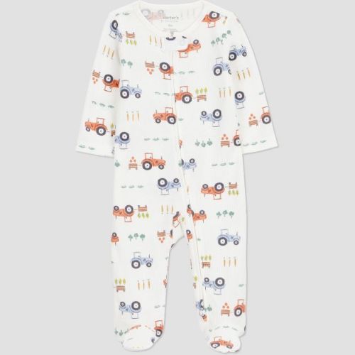Carter's Just One You® Baby Boys' Farm Tractors Sleep N' Play - Cream