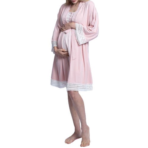 Hospital Pack Nursing Nightgown, Robe, Baby Wrap & Headband