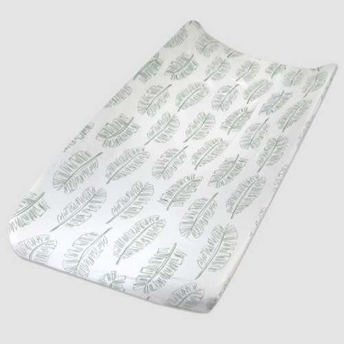 Honest Baby Organic Cotton Changing Pad Cover - Jumbo Leaf Sage