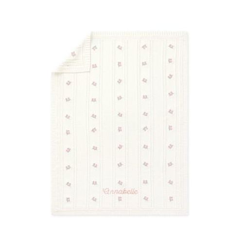 Dreamy Floral Luxe Baby Blanket , 30x40 , Ivory Multi