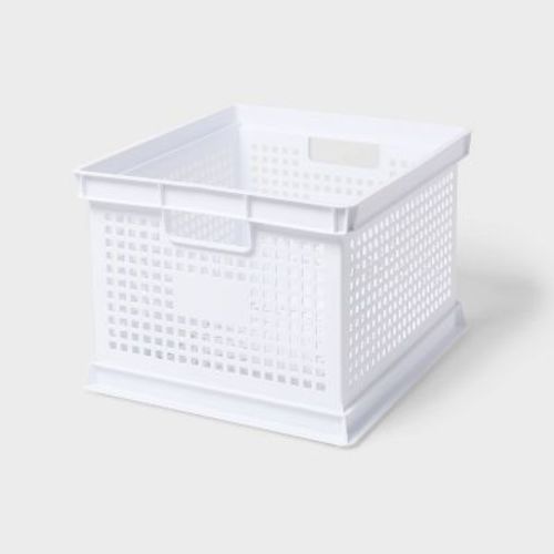 30.6qt Crate Utility Storage Crate White - Brightroom™