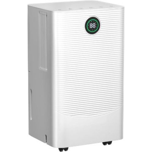 ZAFRO 1800 Sq.Ft Quiet Dehumidifier for Bedroom, Basement & Bathroom, 25 Pint Moisture Removal, Continuous Drain, Sleep Mode.