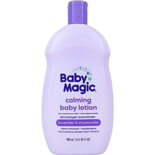 Baby Magic Calming Body Lotion, Lullaby Scent, Lavender & Chamomile, Lavender, 16.5 Fl.Oz