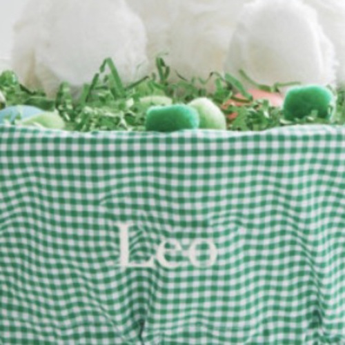 Gingham Easter Basket Liners