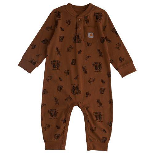 Carhartt Wildlife Print Long-Sleeve Coveralls for Baby Boys
