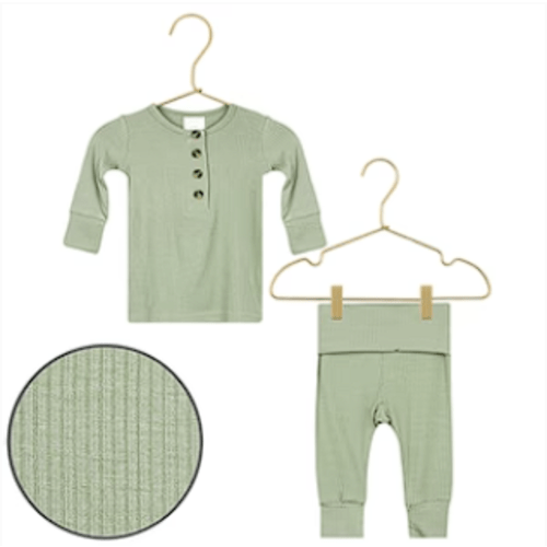 Ellis Ribbed Top + Bottoms