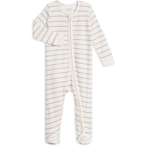 Colored Organics Baby Zip-Up Footed Sleeper with 2-Way Zipper - Newborn Organic Cotton Pajamas