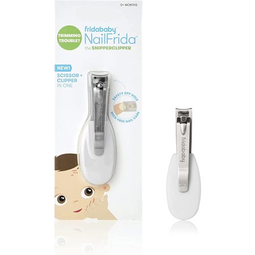 Frida Baby NailFrida The SnipperClipper, Baby Nail Clipper, Infant Nail Clipper for Baby with Safety Spyhole, for Newborns and up
