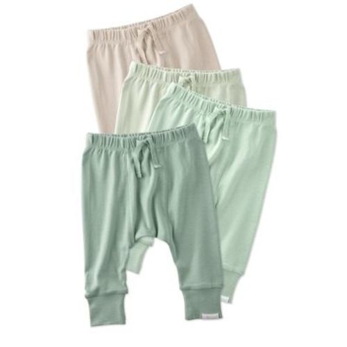 Butterblu JORDAN 4-Pack Jogger Baby & Toddler Pants Sage 0-3M