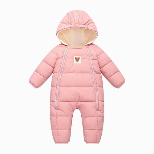 0-3 Months Newborn Infant Snowsuit Toddler Winter Coat Baby Girl Clothes Warm Jacket 0 3 3 6 Month Pink