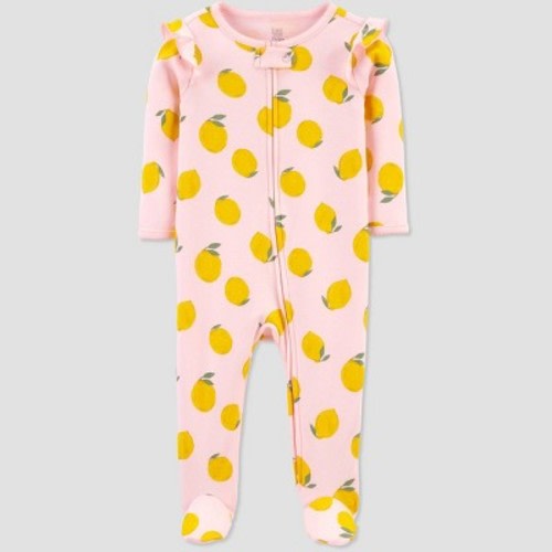 Baby Girls' Lemons Sleep N' Play - Just One You® made by carter's Pink