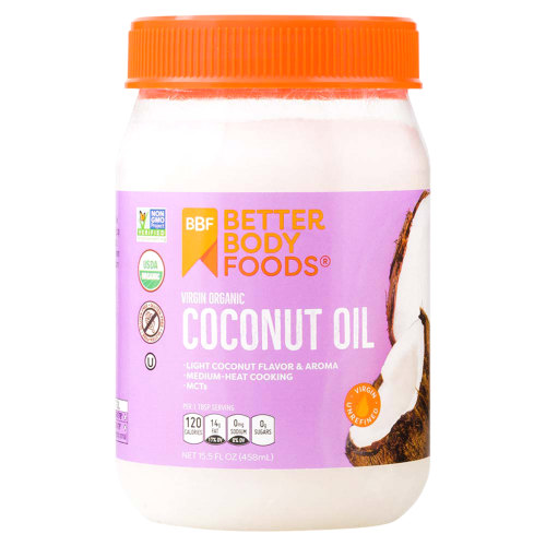 BetterBody Foods Virgin Organic Coconut Oil, 15.5 oz