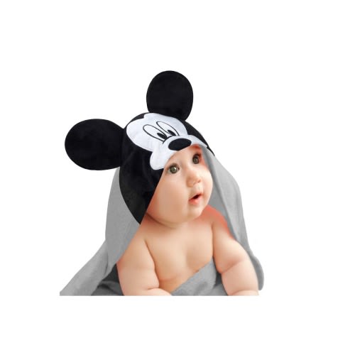 Disney Baby Mickey Mouse Cotton Hooded Baby Bath Towel