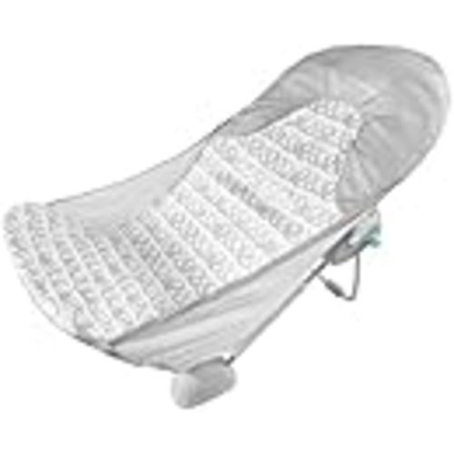 Ingenuity Foldaway 2-Position Portable Baby Bath Seat for Sink or Bathtub | Adjustable Recline, Folds Flat, 4 Non-Slip Grips, Machine Washable Fabric, High Side Walls, Padded Headrest, 0-6M or 20 lbs