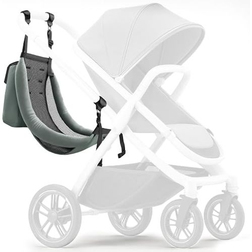 Stroller Hammock Seat for Toddler, 5-Point Harness, Detachable Stroller Seat Attachment, Folds be a Storage Bag, Curved Hammock-Style Seat Accessories, for 3-5 Years Old, Up to 45 lbs