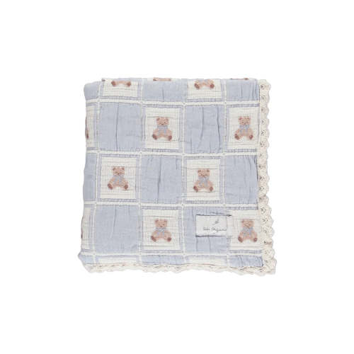 Bebe Organic - Teddy Bear Blanket (Blue)