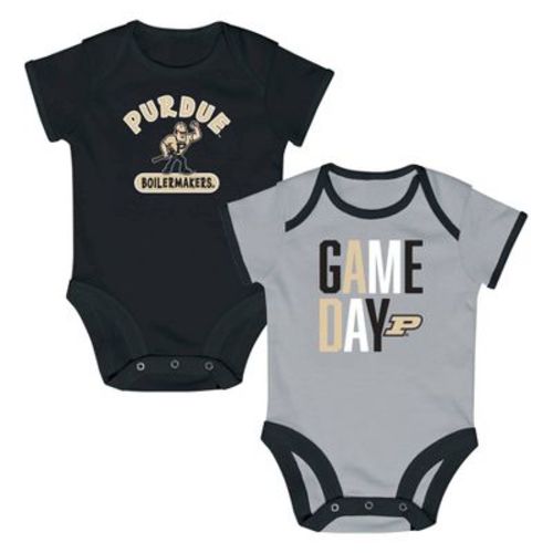 NCAA Purdue Boilermakers Newborn 2pk Bodysuit - 0-3M