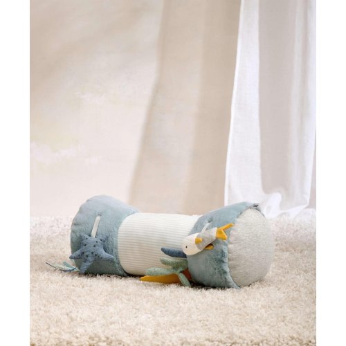 Welcome To The World Under The Sea Tummy Time Roll - Blue