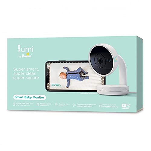 Smart Baby Monitor: HD Video Baby Monitor (with camera and audio), Wifi, Night Vision, Temperature & Humidity Tracking - Compatible with the Lumi Smart Sleep System (Sold Separately)