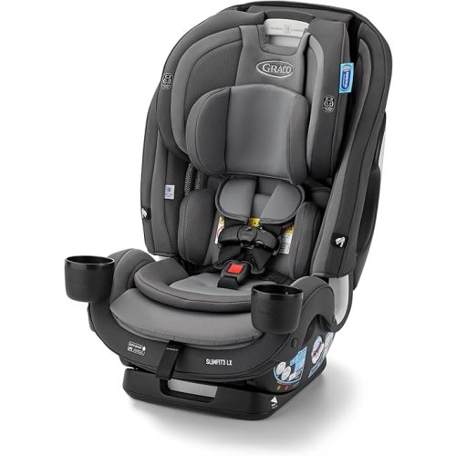 Graco SlimFit3 LX 3-in-1 Slim Car Seat, Rear Facing, Forward Facing to Highback Booster Car Seat, Kunningham