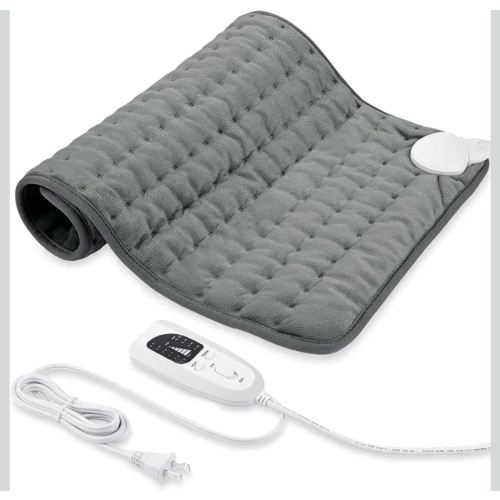 24"X20" Electric Heating pad with 6 Heat Settings, Auto Shut Off, Dry Electric Heating for Back Neck Knee Arms Legs Shoulder Heat Pads for Christmas Birthday Father's Day Mother's Day (Dark Gray)